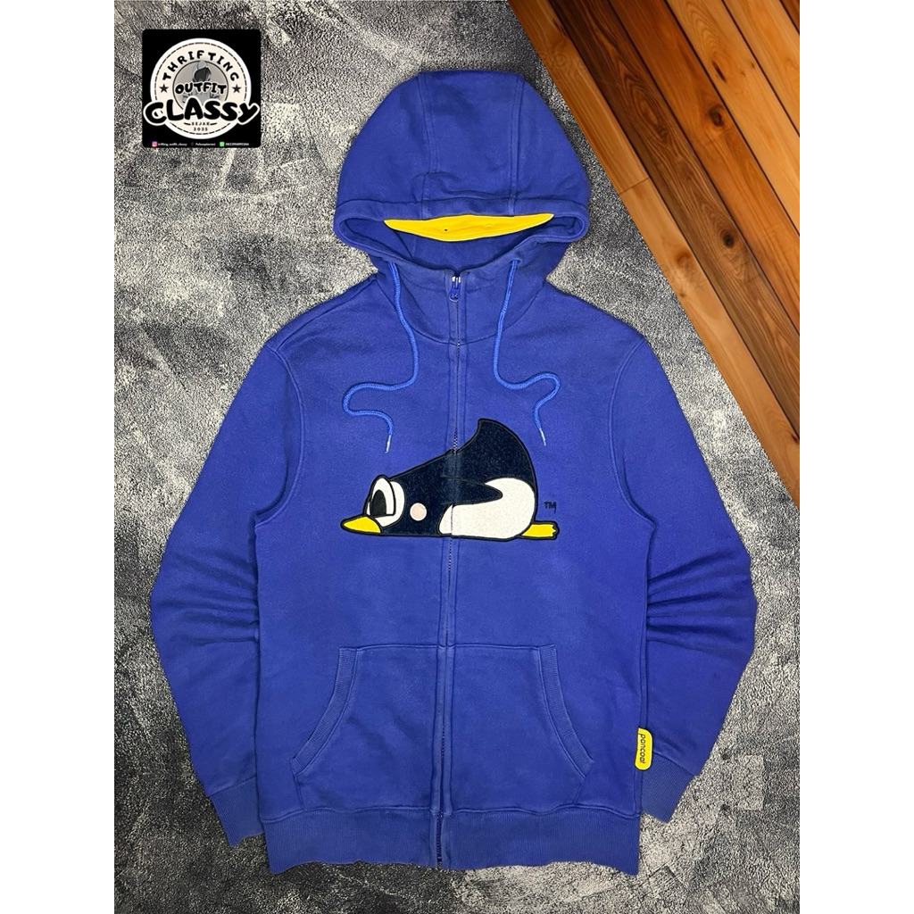 hoodie PANCOAT BIRU Ziper Second