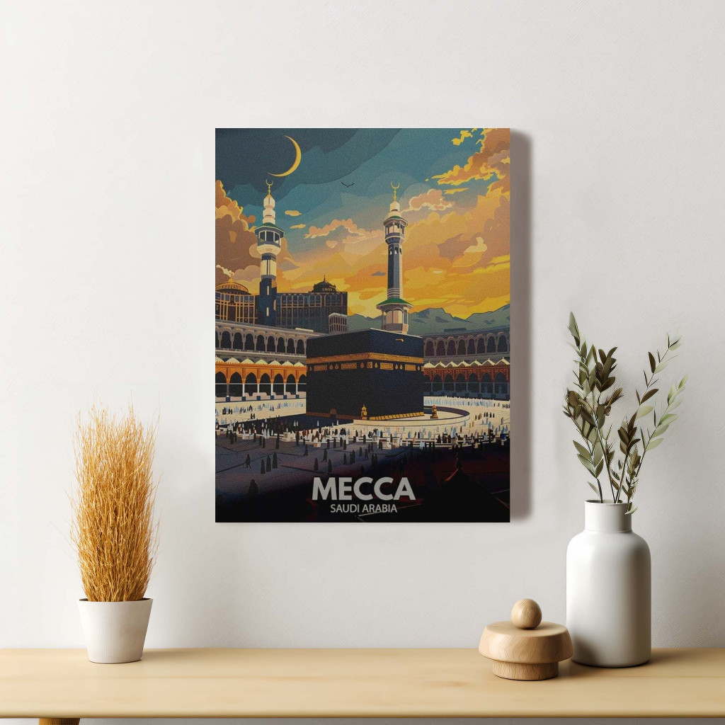 Poster Kabah Mekah Masjidil Haram Dekorasi Hiasan Dinding