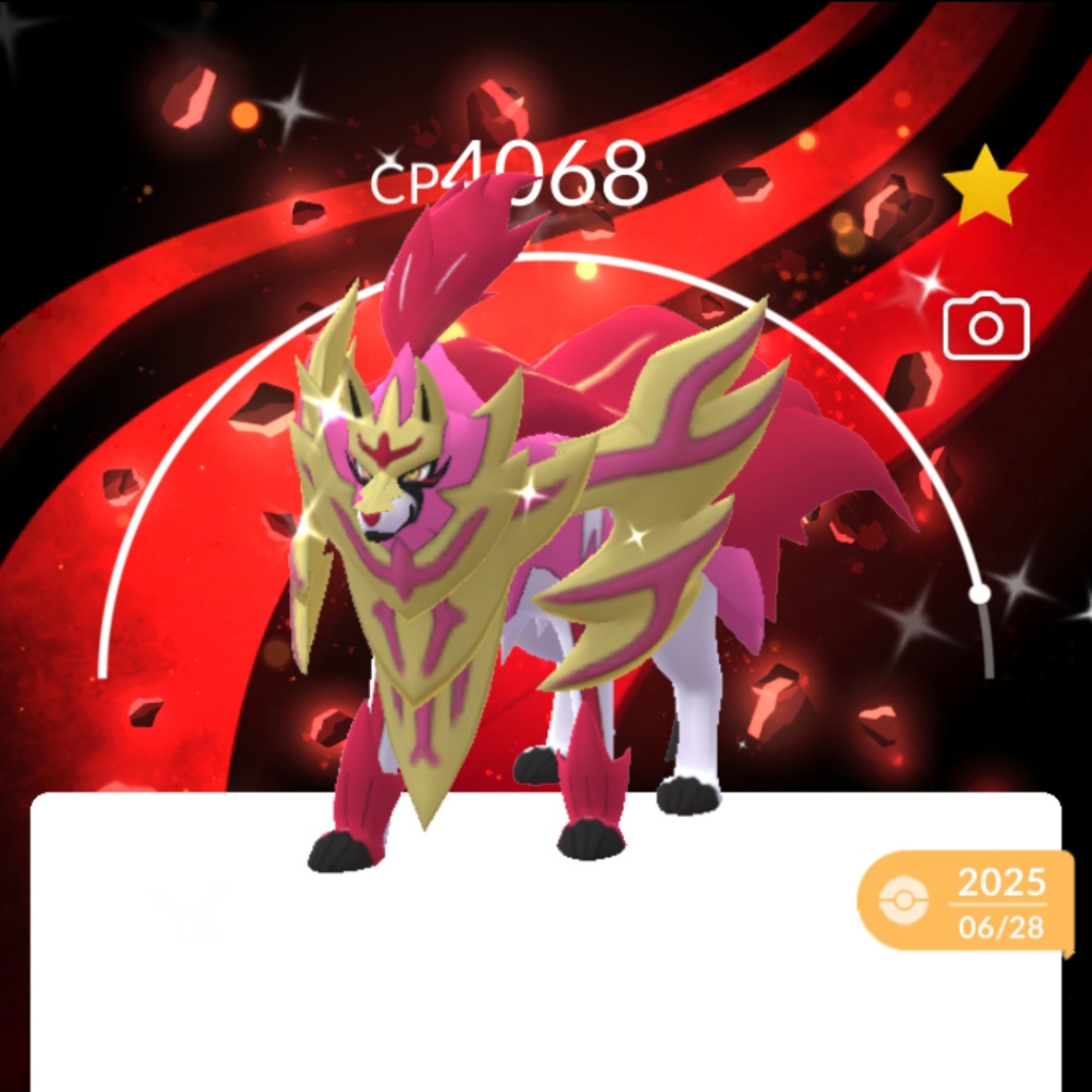 Pokemon GO - SHINY Crowned Zamacenta Lv 50 [ GO Fest 2025 - Global ] - Legendary Pokemon