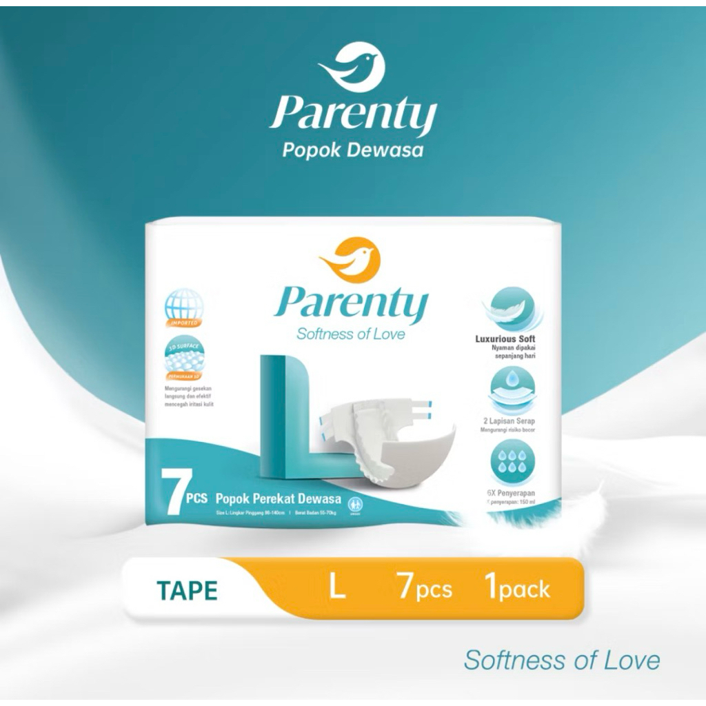 Pampers Dewasa Parenty L7 Perekat Adult Diapers Original