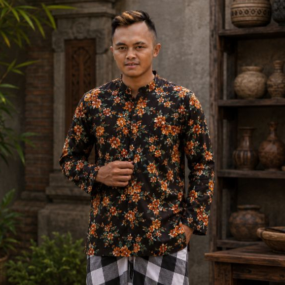 Beskap baju Surjan kembang pria
