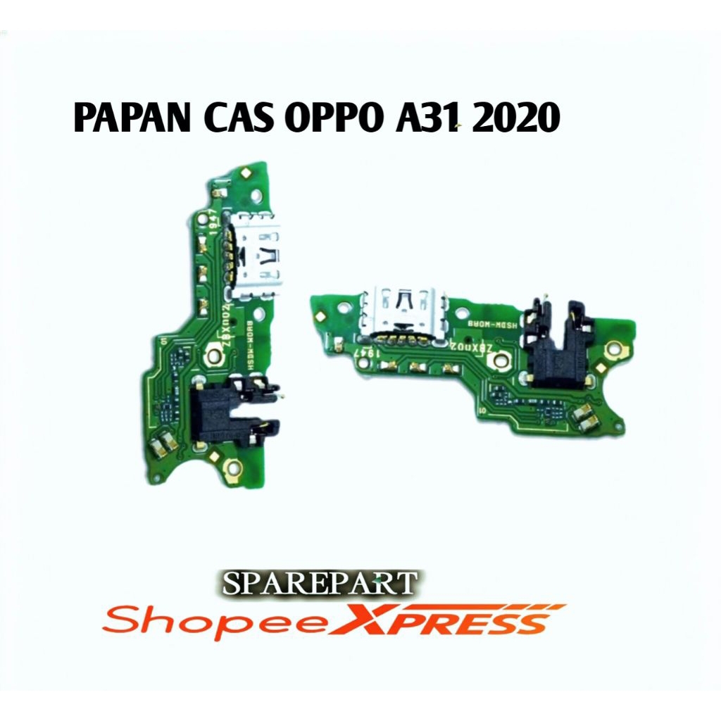 Papan Cas Oppo A31 2020 Original 100 Persen Konektor Charger Flexible Charging Board Fullset IC Mic 