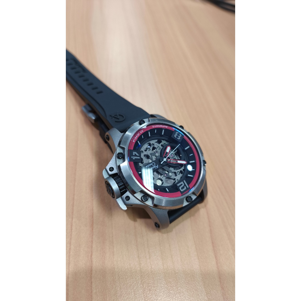 Alexandre Christie AC 6295 MT Jam Tangan Automatic Mechanical Skeleton like new