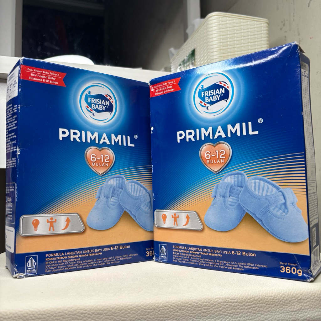 Susu Formula Bayi Frisian Flag Primamil 6-12 Bulan 720g -Dukung Tumbuh Kembang Otak & Pencernaan  Ex