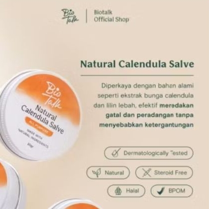 Natural Calendula Salve Biotalk 30gr