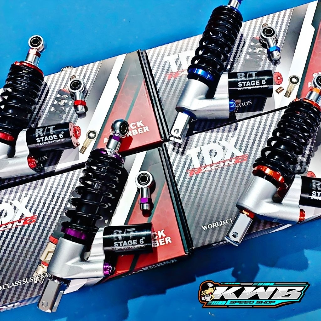 Shock Belakang TDX Rt Stage Inverted Rear Shock Absorber X2 Rebound Compresi Klick Variasi Ukuran 31