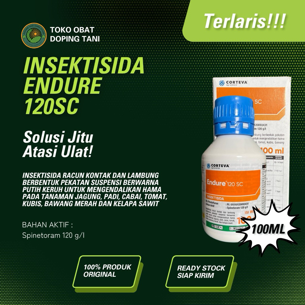 Insektisida ENDURE 120sc 100ml Bahan Aktif Spinetoram 120 g/l Solusi Jitu Atasi Ulat