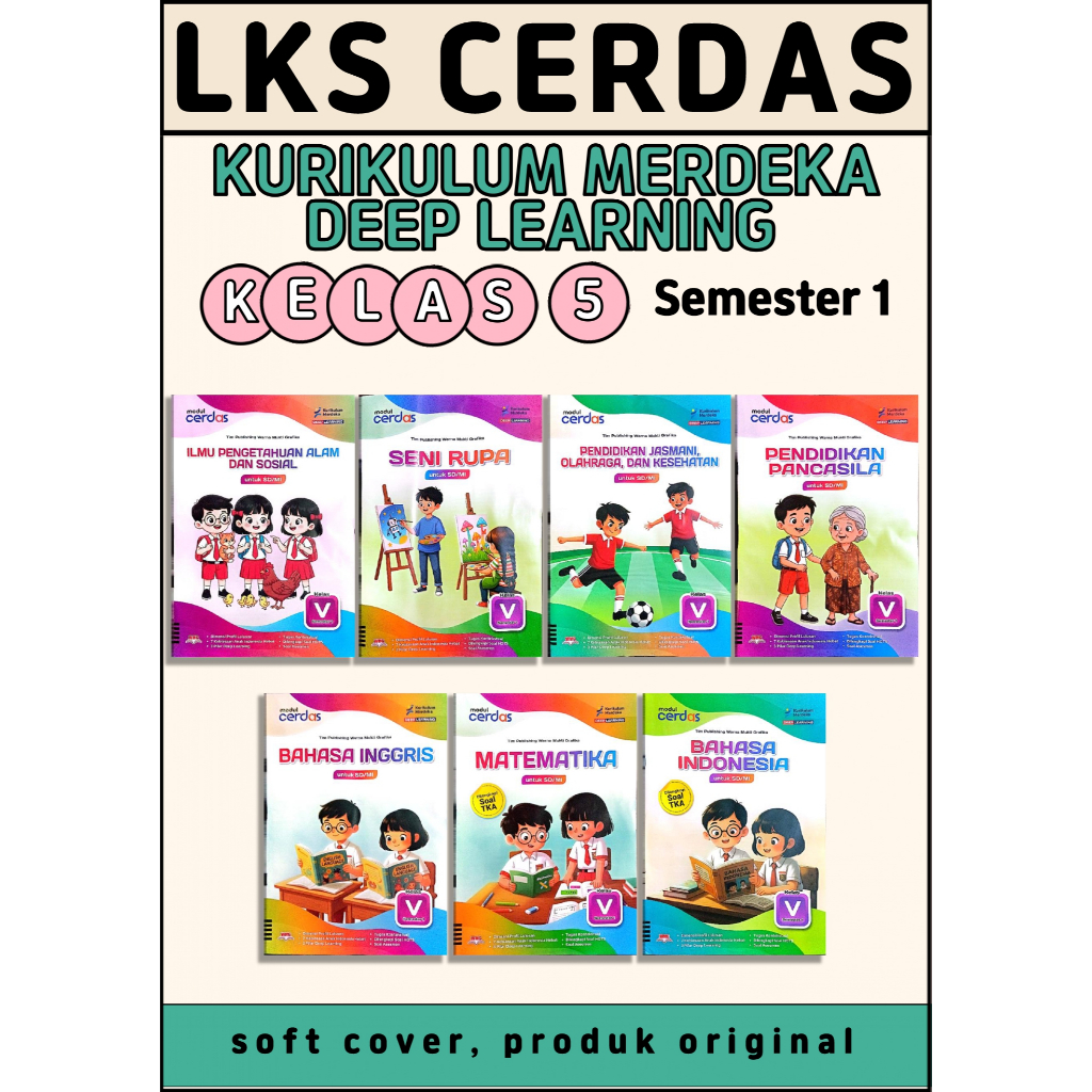 LKS CERDAS KELAS 5 SD SEMESTER 1 KURIKULUM MERDERKA (PT Warna Mukti Grafika) (2026)