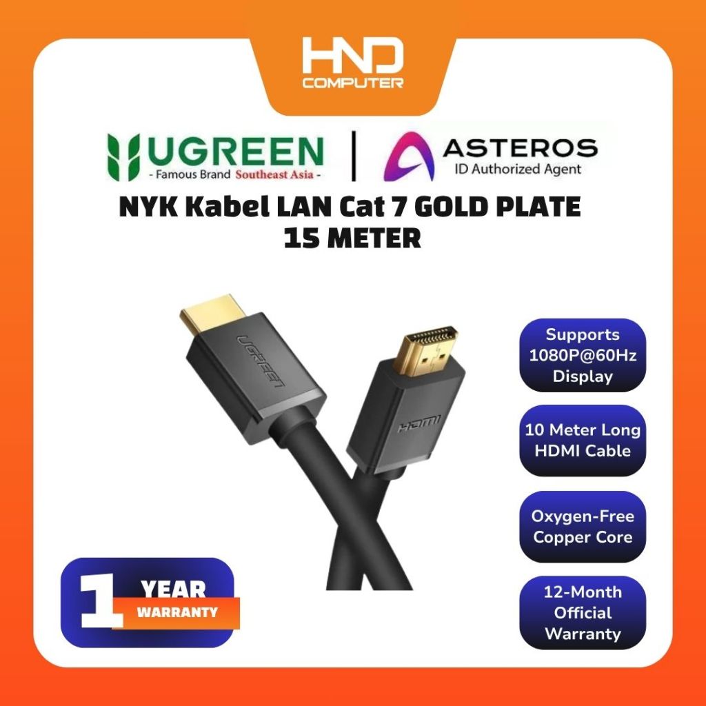UGREEN hdmi Kabel 10 Meter (Black) - 10110