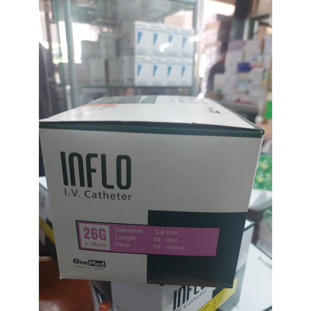 inflo 26G onemed/abo-cath 26G onemed box isi 50pcs