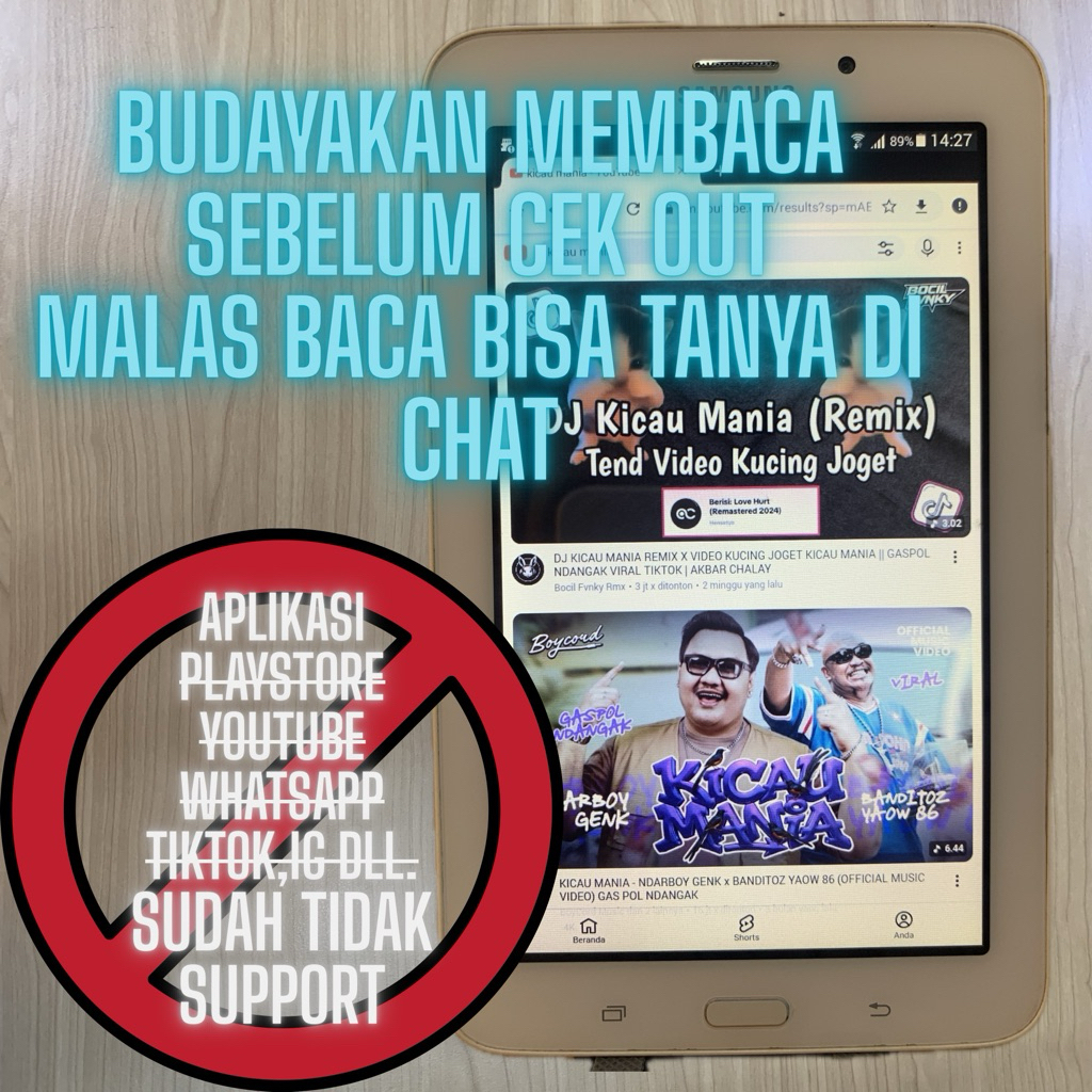 (Bekas) Samsung Tab 3v 1/8gb