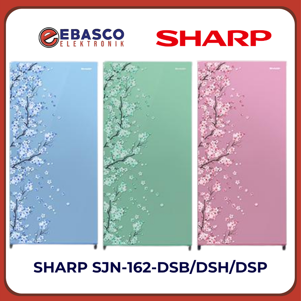 SHARP Kulkas SJN-162-DSB/DSP 1 Pintu 133L Low Watt Garansi Resmi