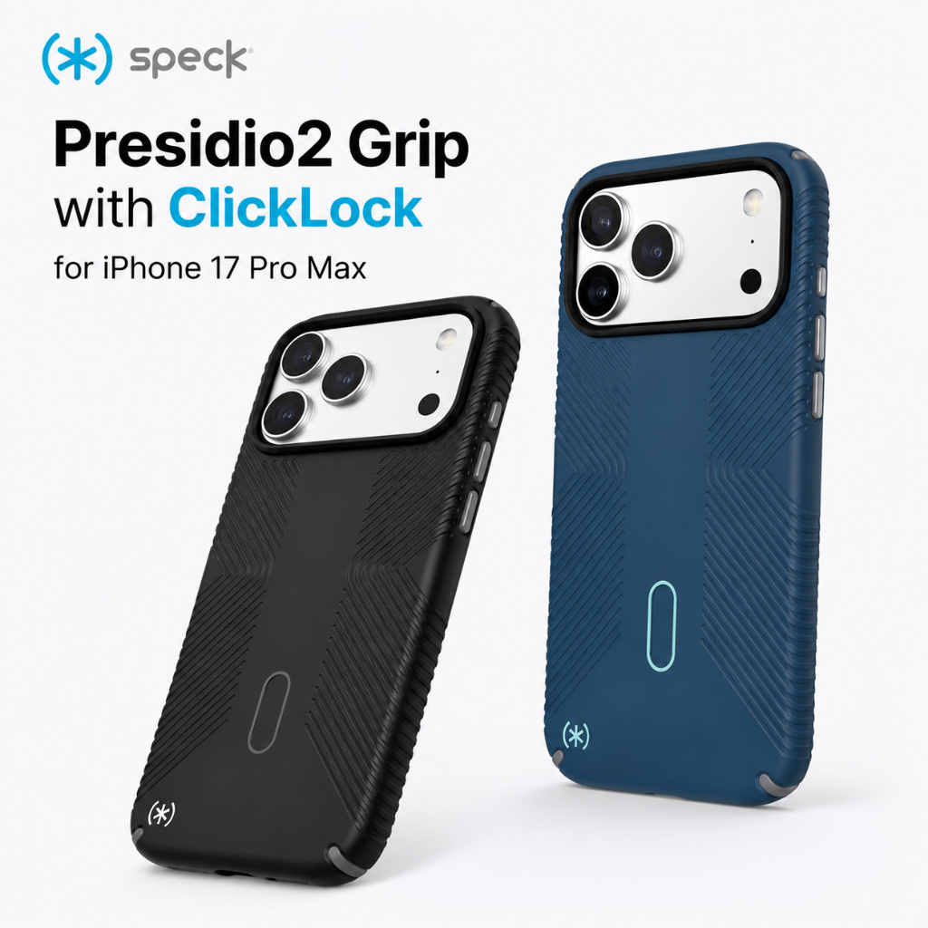 Speck iPhone 17 Pro Max Presidio2 Grip MagSafe with ClickLock Protective Case