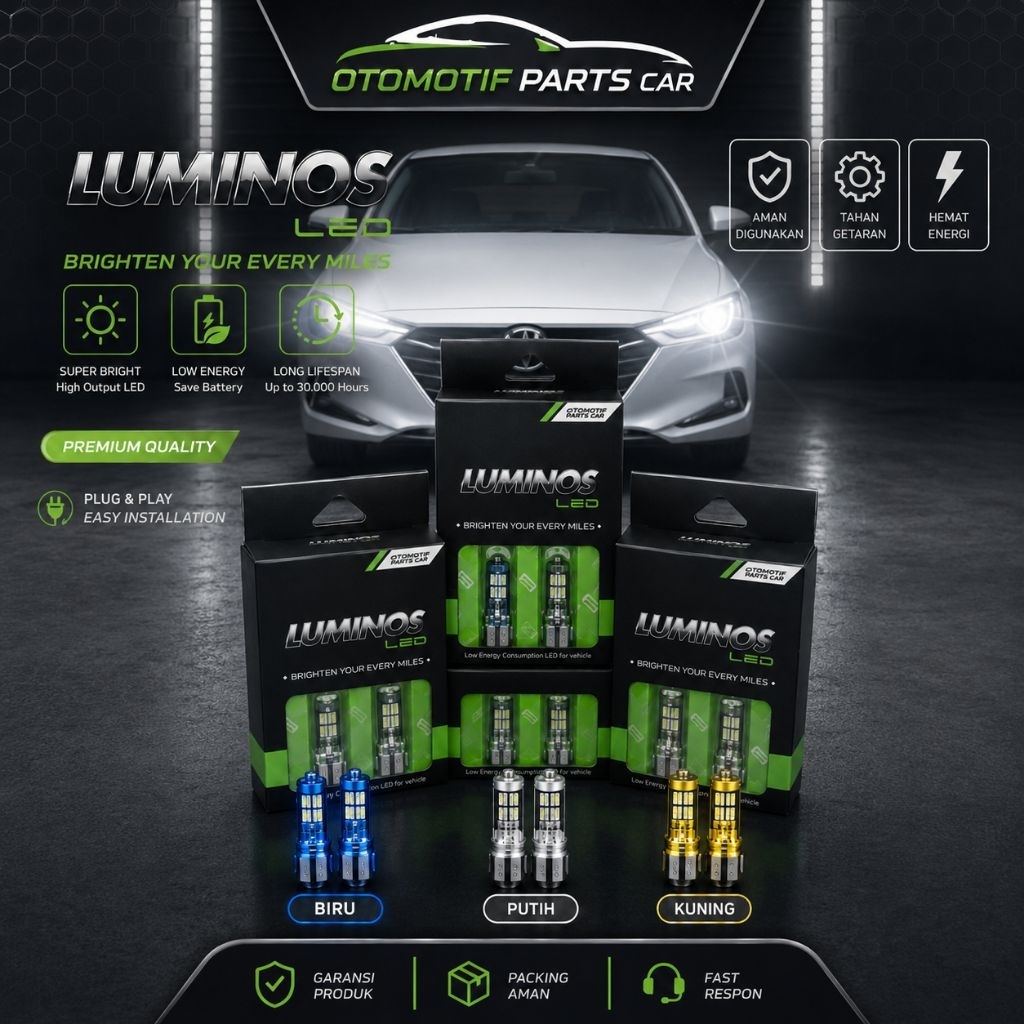 LED T10 FLASH KEDIP LAMPU SENJA MOBIL PUTIH BIRU KUNING JAZZ CITY BRIO MOBILIO HRV CRV