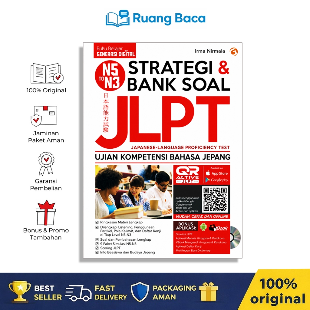 Buku Strategi & Bank Soal JLPT N5 To N3