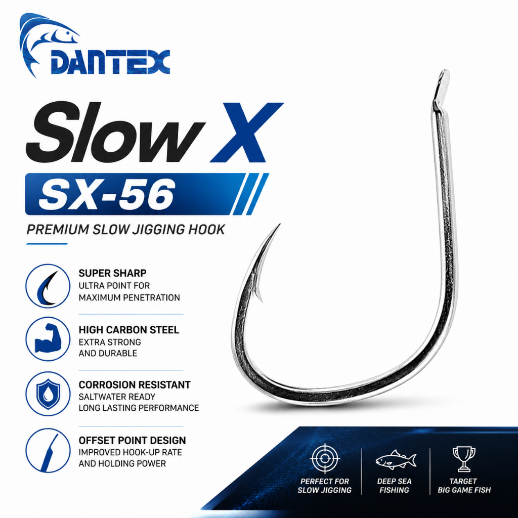 Hook Jigging Dantex Slow X SX-56 Kail Pancing Assist hook Slow Jigging
