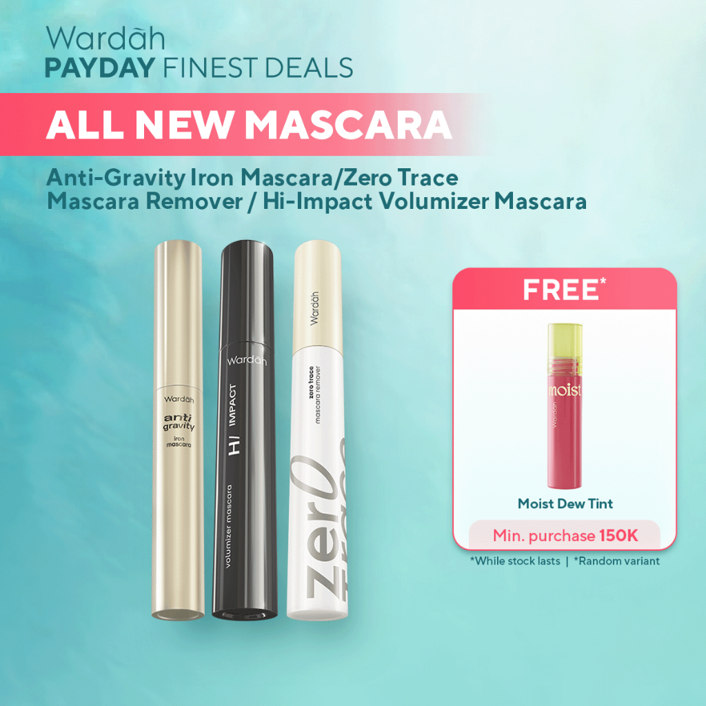 [CREATOR PICKS] WARDAH Mascara - Hi-Impact Volumizer Mascara, Anti-Gravity Iron Mascara, Wardah Zero