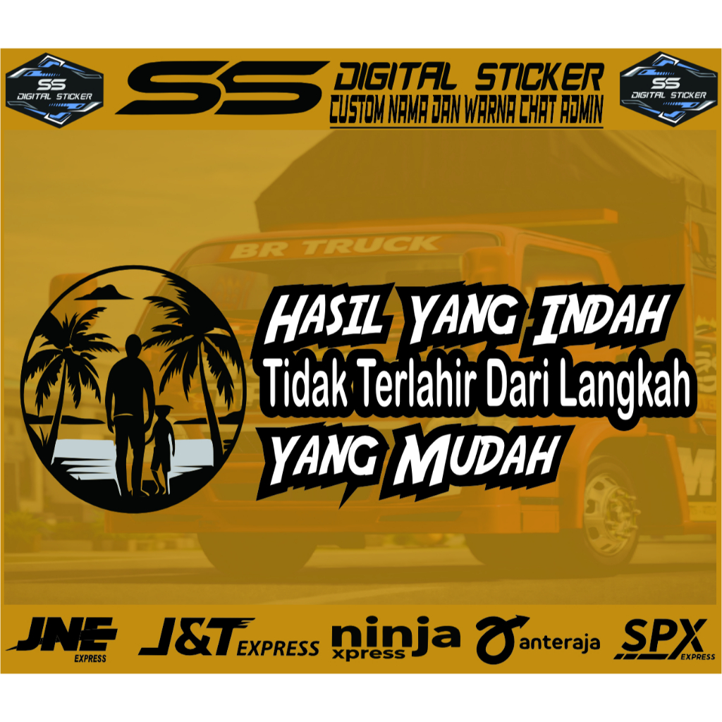 Stiker Variasi Kaca Mobil Stiker Bak Truk Stiker Kata Kata Stiker Motivasi Terbaru