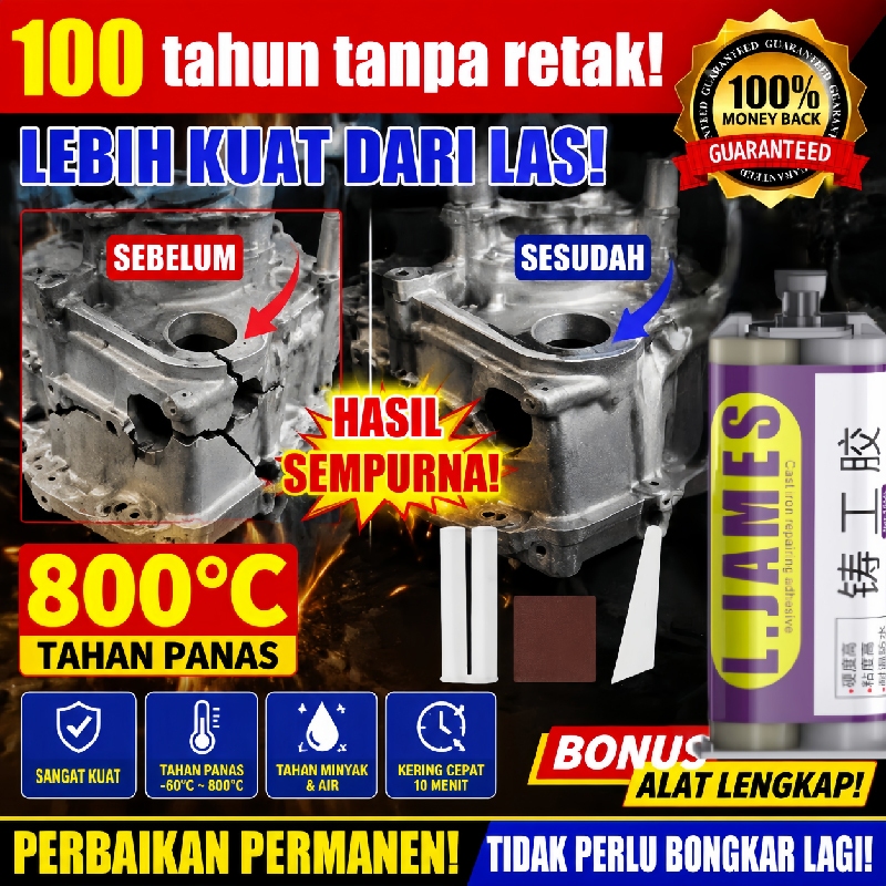 Lem besi super kuat tahan panas lem ab lem sealent anti bocor dan rembes knalpot bocor lem epoxy pvc