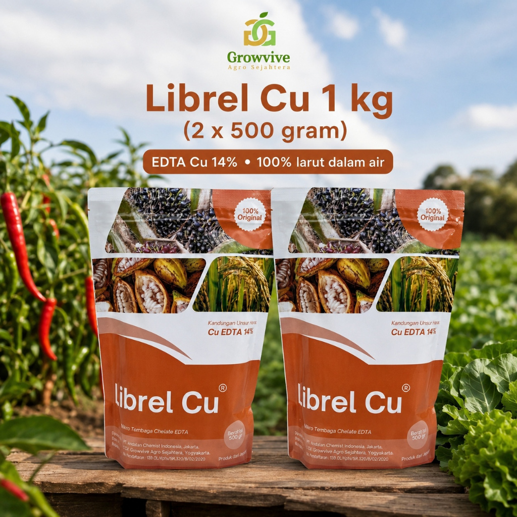 Pupuk Mikro Librel Cu 1 Kg (2 x 500 gram)
