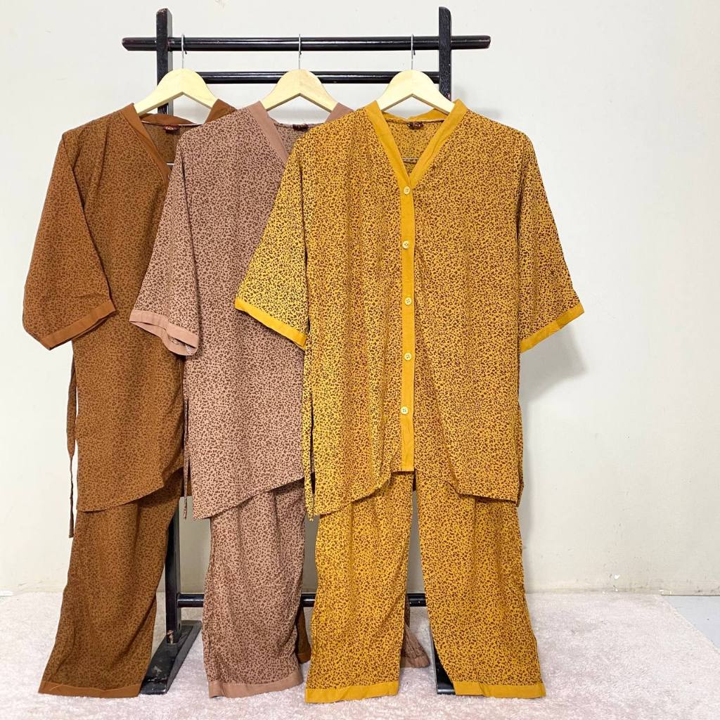 ONESEY PIYAMA RAYON SETELAN HOMEDRES SET DAILY  by Batik Putri Diana