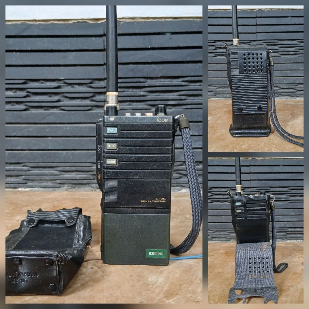 HT JADUL ICOM IC-2GA VHF LENGKAP SARUNG MULUS ORIGINAL JAPAN