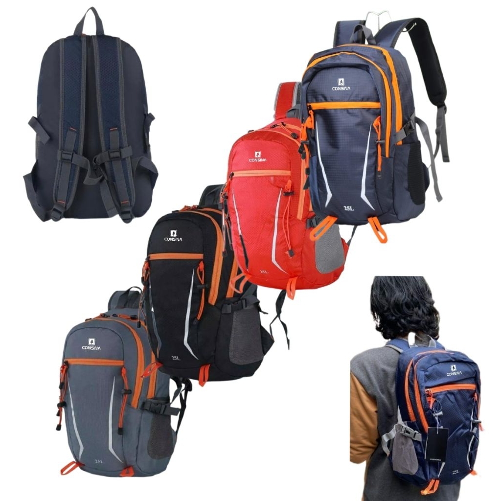 Tas Ransel Daypack 25 Liter Outdoor / Tas Gunung / Tas Ransel Sekolah Pria Wanita Consina
