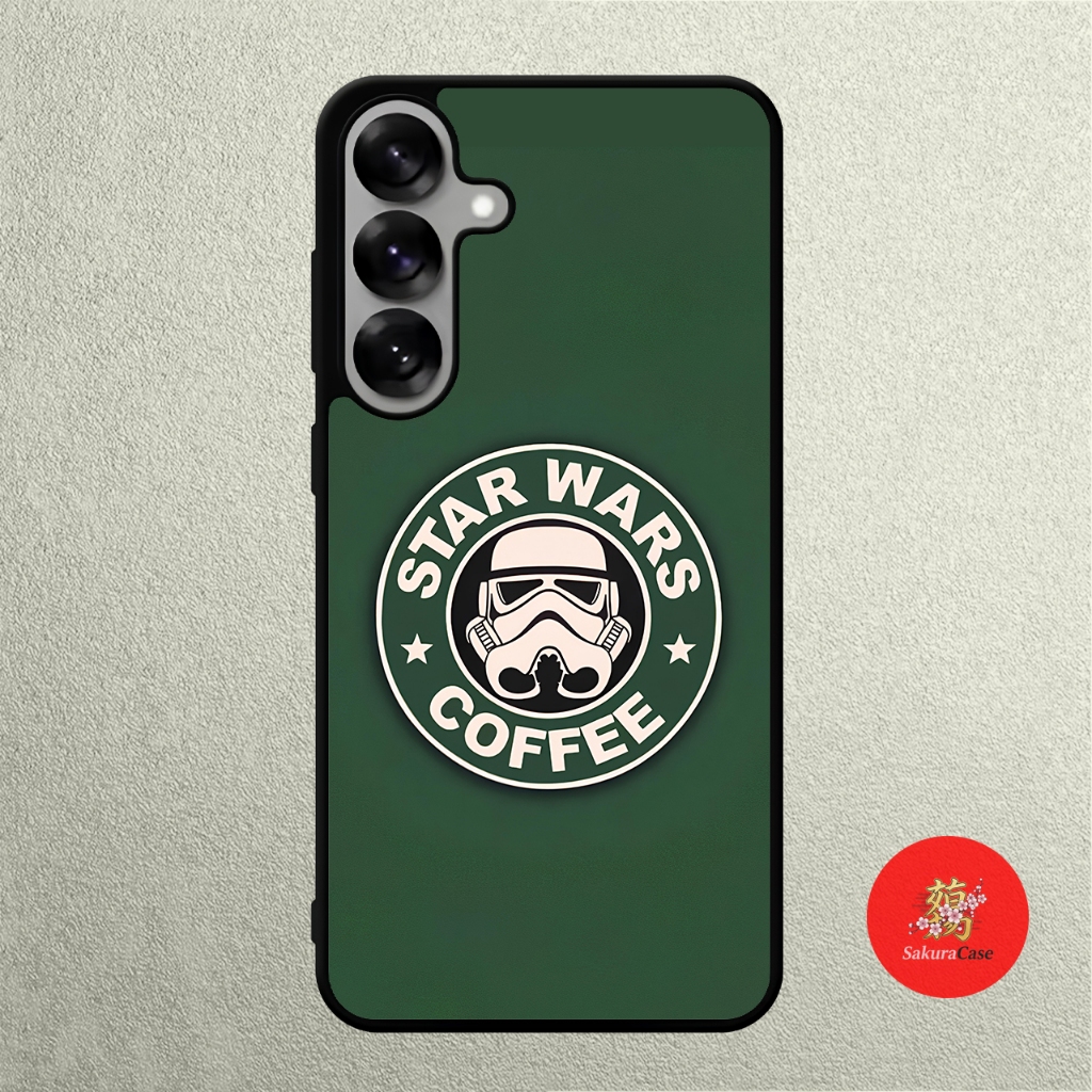 Case SAMSUNG A57 A56 A37 A36 A50 A50 A51 A52 A53 A54 A55 Rubber Softcase STAR WARS Coffee