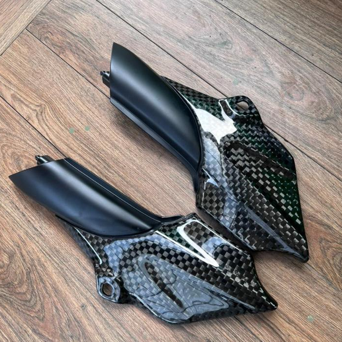 body tengah ninja r part ori request carbon kevlar asli