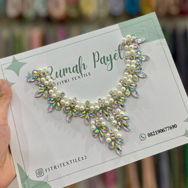 payet rangkai baju pesta