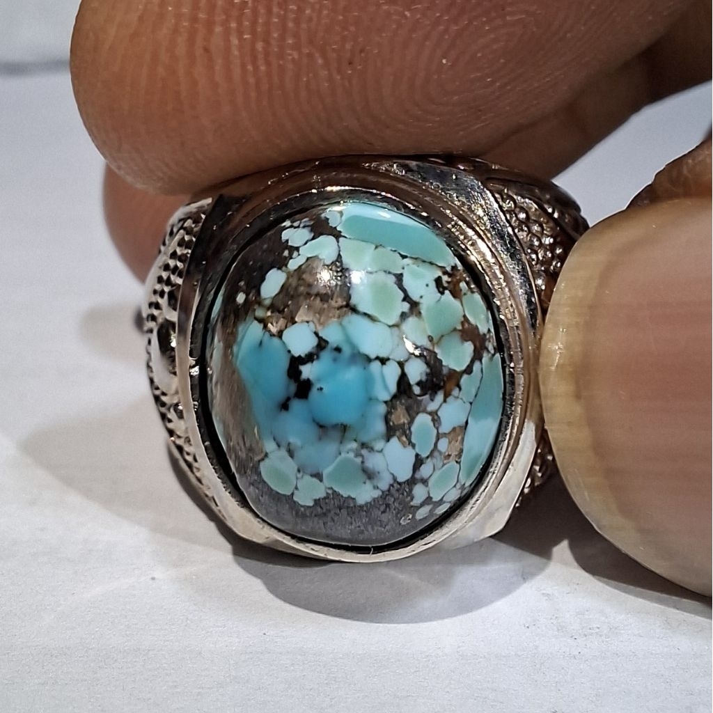 PIRUS PERSIA " MINI " BIRU LAUT GRADASI EST DIM 12,5x10,5x7,5 RING 8