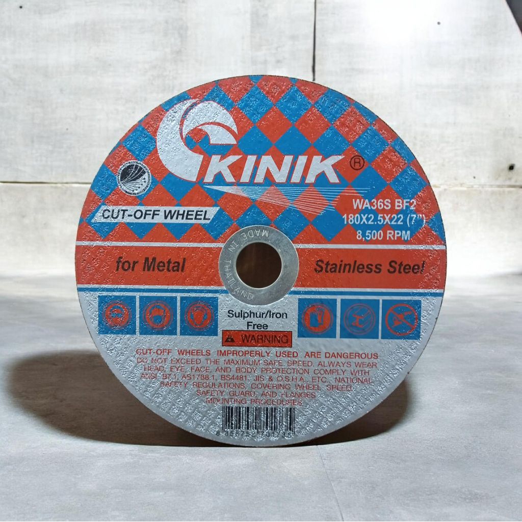KINIK 7 X 2.5 Batu Gerinda Gurinda Potong Resibon Potong KINIK 7 Inch
