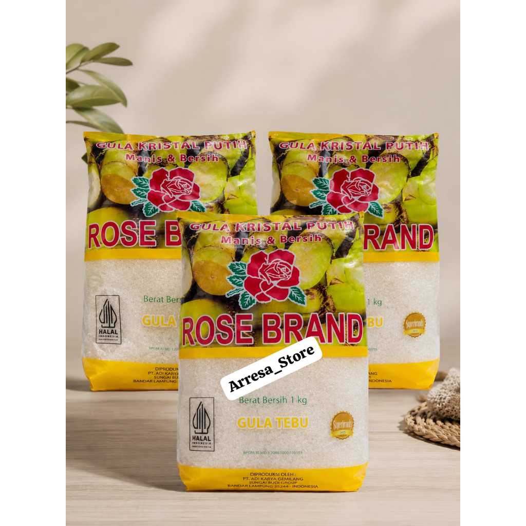 Gula Pasir 1Kg - Gula Rosebrand 1Kg - Gula Murah - Gula Promo - Gula Kemasan 1kg