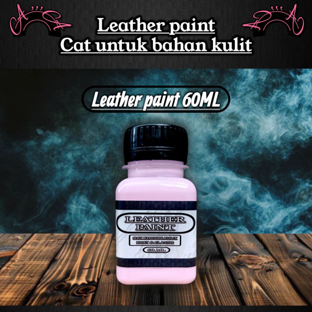 Leather Paint 60 ML Cat Sepatu Kulit Asli Cat Tas Kulit Permanen/Cat Kulit Sepatu Permanen