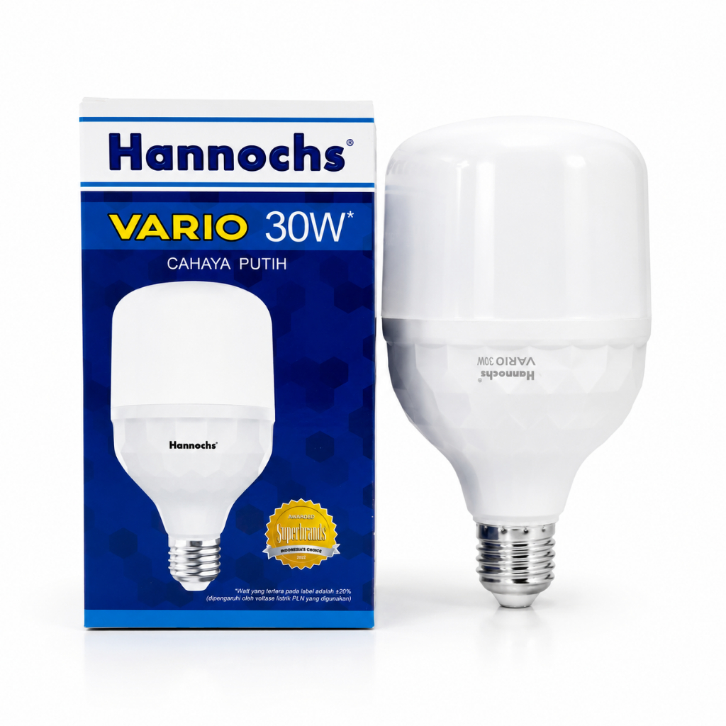 Lampu Led 30 Watt Cahaya Putih Hannochs Vario