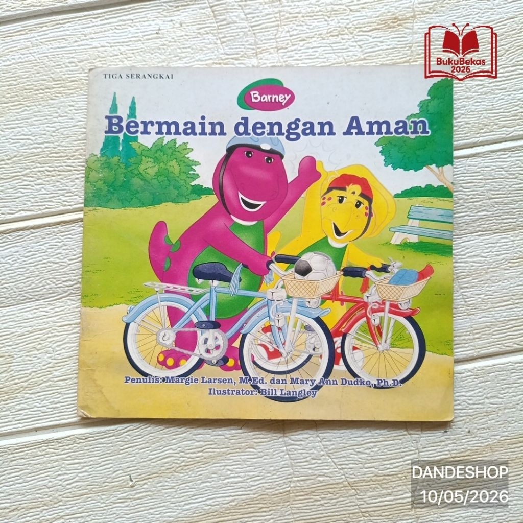 Barney Bermain Dengan Aman - Buku Cerita Anak Bekas Preloved
