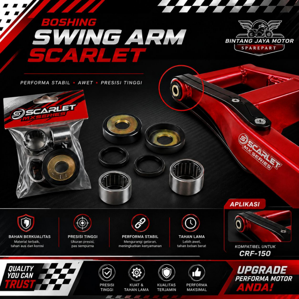 Boshing Swing Arm CRF‑150 "Original Scarlet"