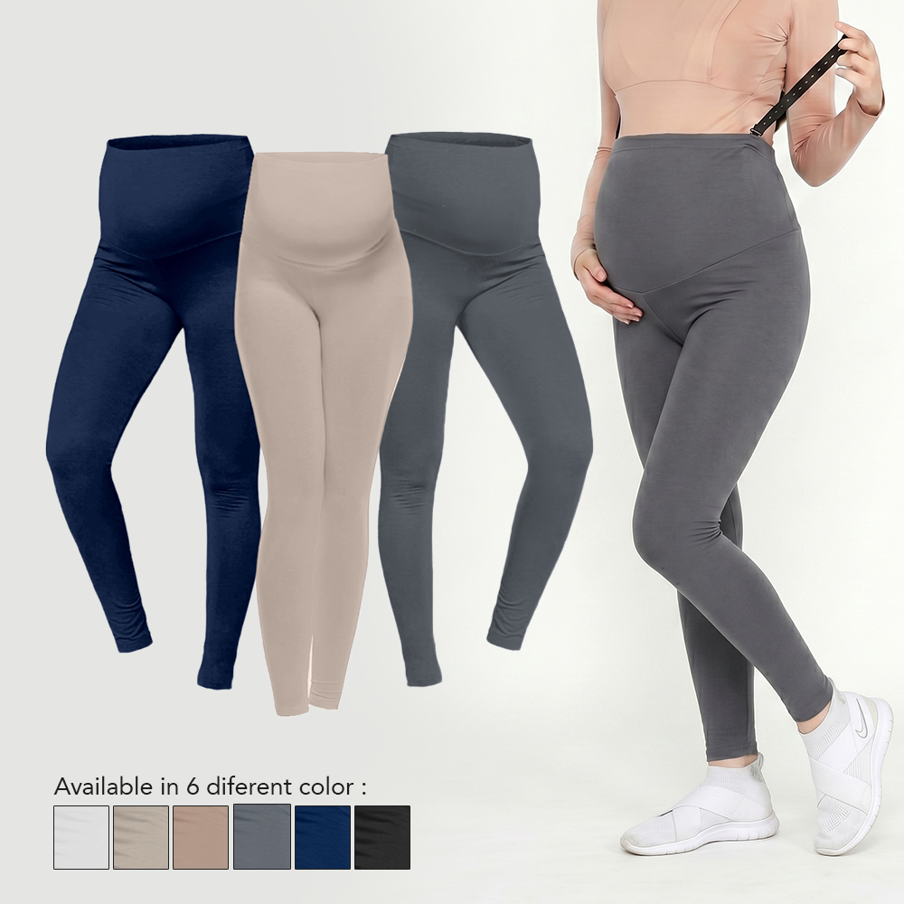 Mamibelle Lexa Celana Legging Ibu Hamil Menyusui Spandex Rayon Premium