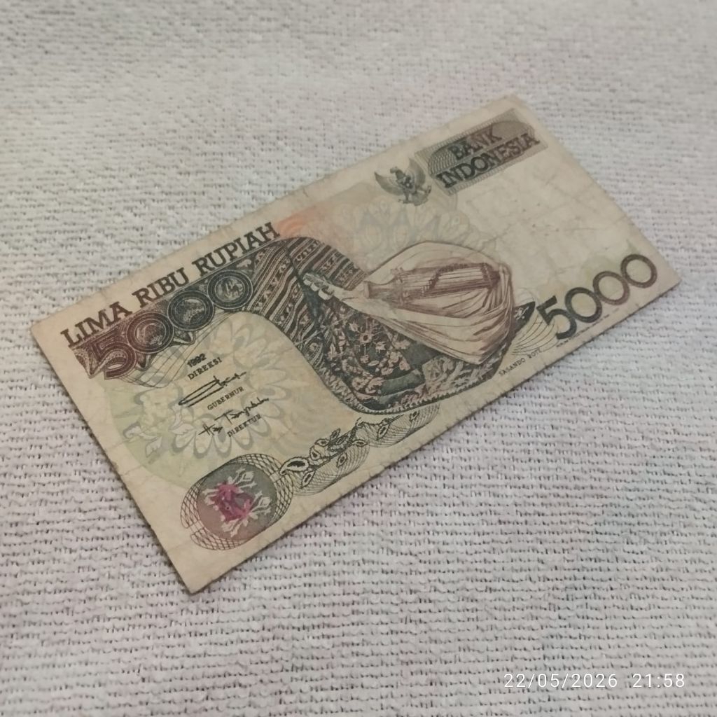 UANG KUNO RP 5000 SASANDO ROTE