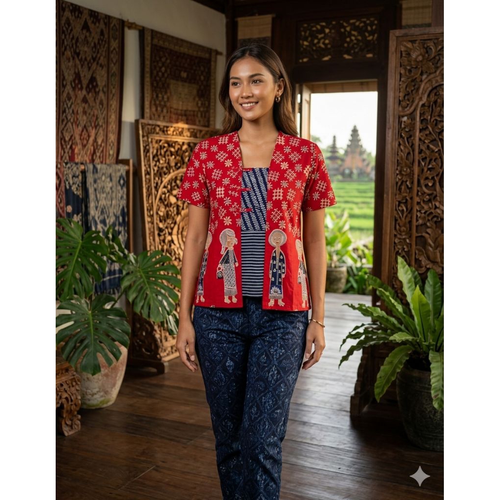 BLOUSE CHEONGSAM MBOK JAMU