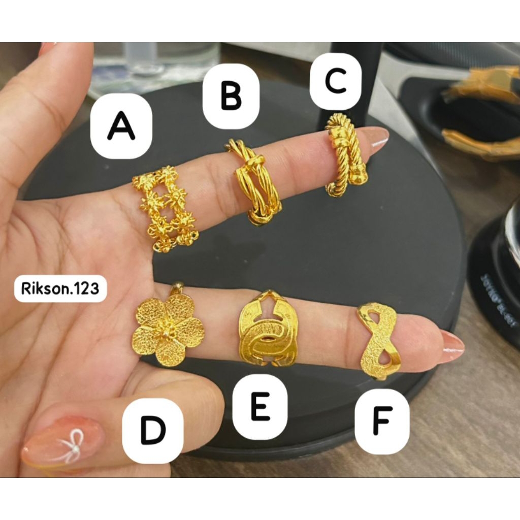 cincin matahari cincin lilit tambang cincin lapis emas cocok pakai pesta