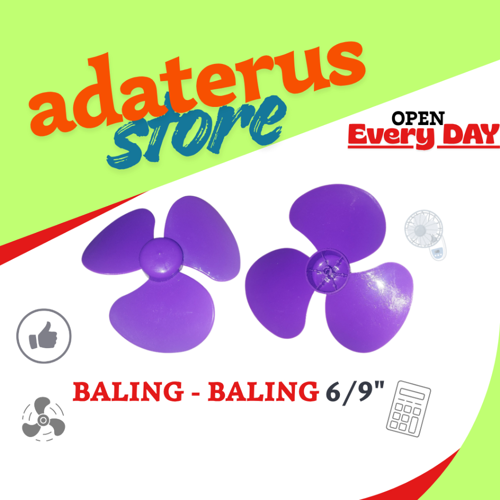 Baling Baling Kipas Angin 6 Inch Universal - Daun Baling Kipas Angin Mini Meja Cosmos Sannex Maspion