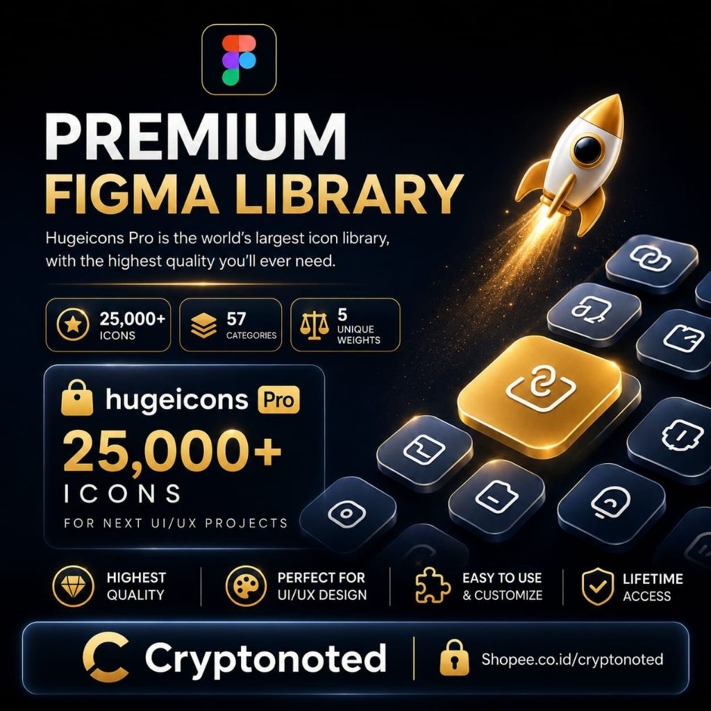 PROMO Hugeicons Pro | 25,000+ Ikon Konsisten Untuk Figma