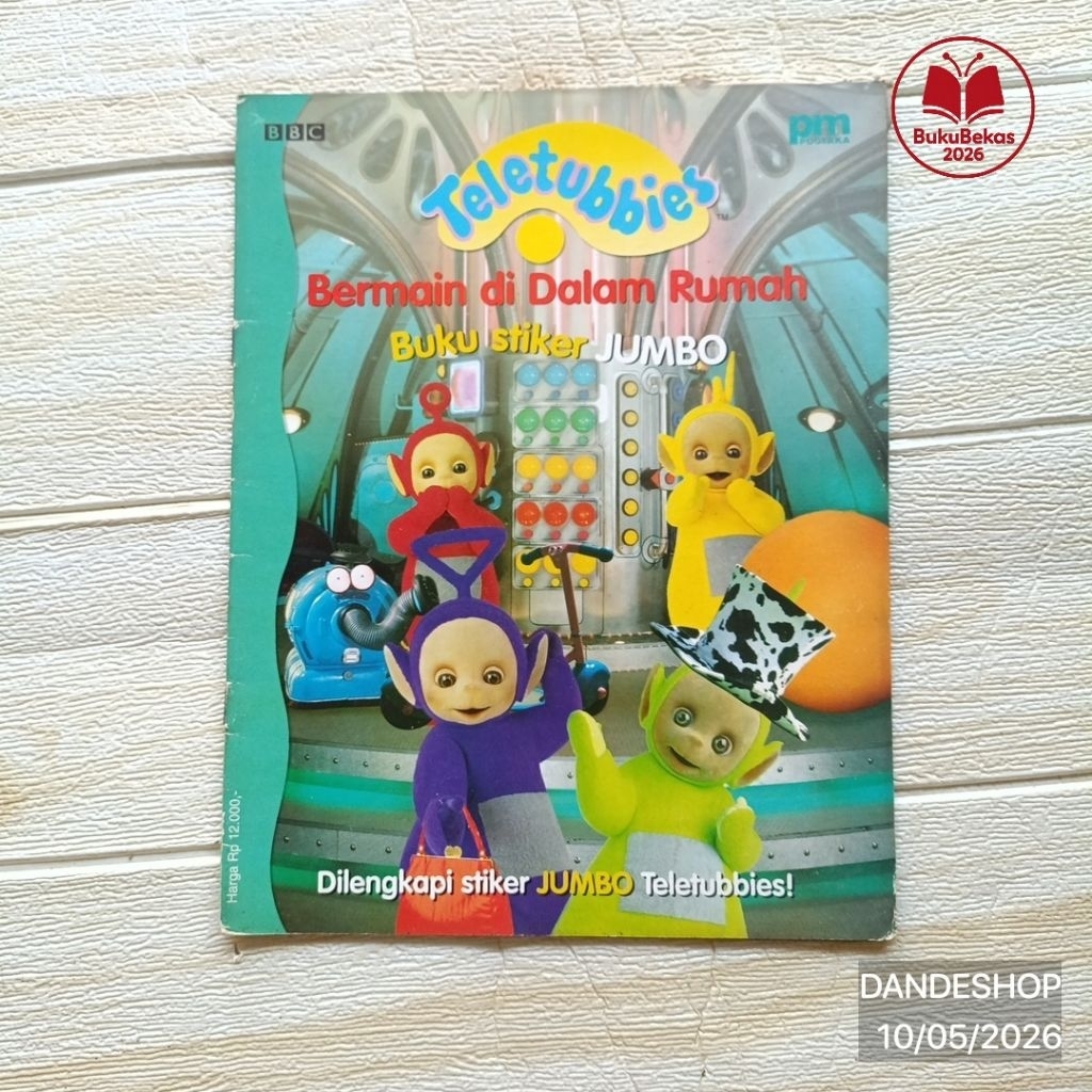 Teletubbies Bermain di Dalam Rumah - Buku Stiker Jumbo Cerita Anak Bekas Preloved