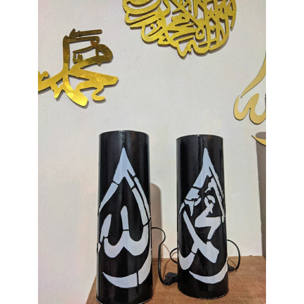 LAMPU HIAS PVC MOTIF ALLAH MUHAMMAD