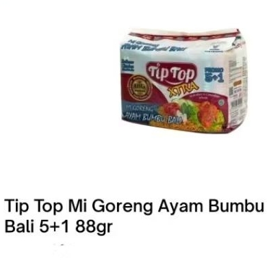 TipTop Tip Top Mie Instant Goreng Ayam Bumbu Bali 88 gr
