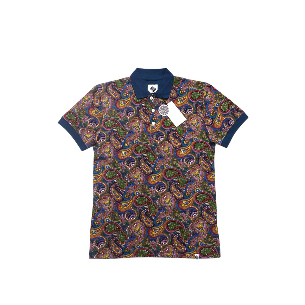 Pretty Green House Paisley Polo Shirt multi colour