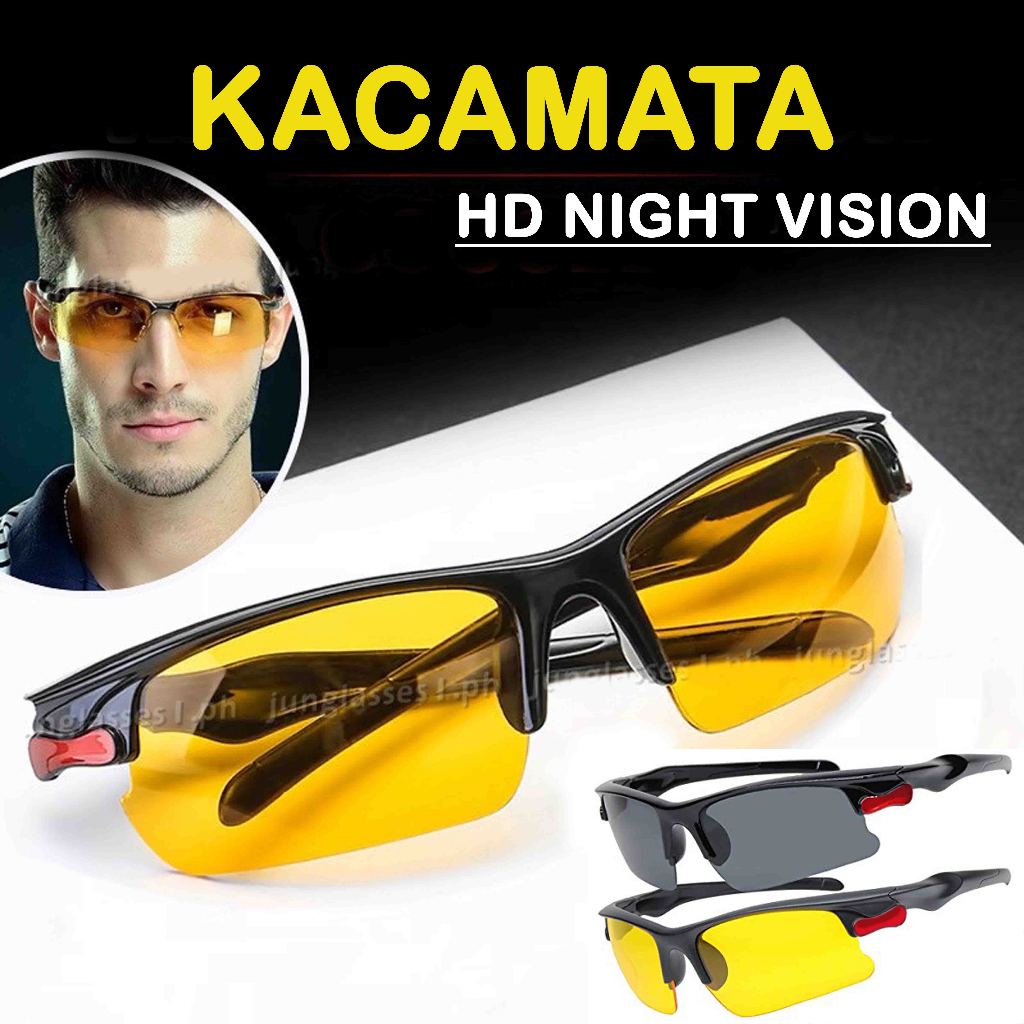 Kacamata HD Night Vision Anti Silau Anti UV 100%