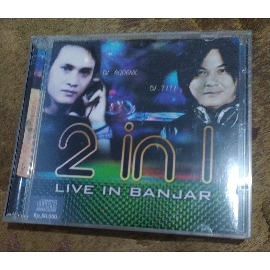 CD Audio Cyber DJ Team - 2 In 1 Live In Banjar (PT.Suara Mega Mandiri)