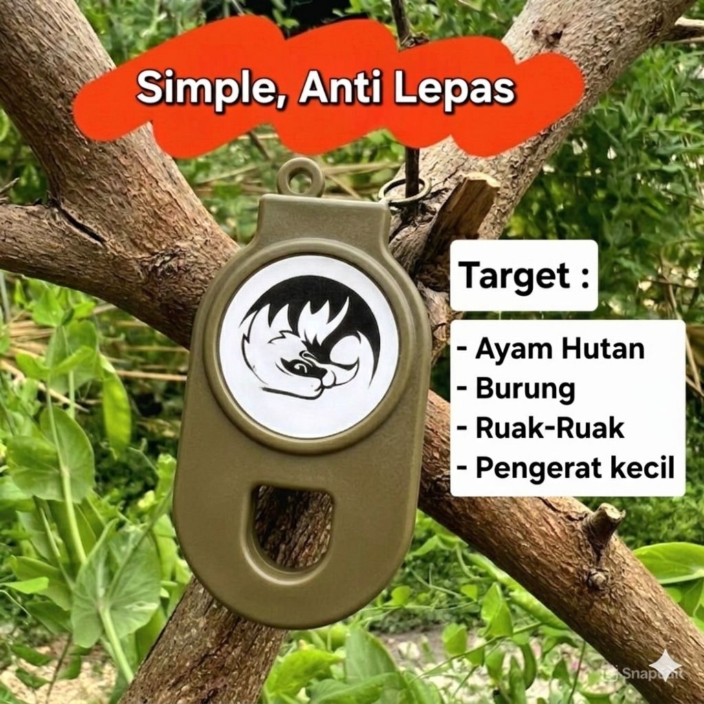 Perangkap/Jebakan Coklat Otomatis Jerat Burung Ayam Hutan Ruak Puyuh Pengerat Simple Trap Outdoor